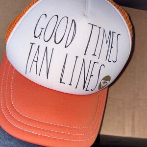 Roxy Orange and White Trucker Hat